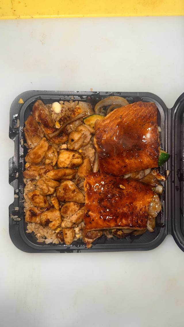 Chicken & Salmon Duo.